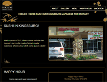 Tablet Screenshot of hibachihousesushibar.com